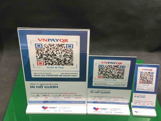 mẫu menu mica QR Code để bàn phổ biến