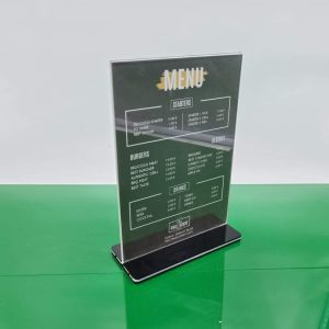 kệ menu mica