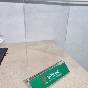 menu mica để bàn ngân hàng VPbank