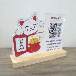 menu mica a4 mẫu mèo thần tài