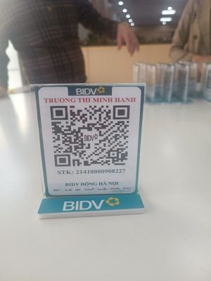 Menu mica để bàn Ngân hàng BIDV - Đẳng cấp và chuyên nghiệp 32 menu mica de ban ma qr code ngan hang bidv 6