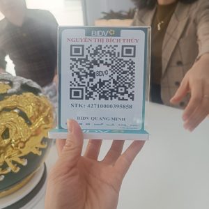 Menu mica để bàn Ngân hàng BIDV - Đẳng cấp và chuyên nghiệp 18 menu mica de ban ma qr code ngan hang bidv 9