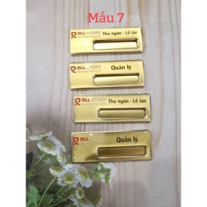 Alternative view of Bảng tên nhân viên Nam Châm/Ghim cài- Nhận in theo mẫu yêu cầu