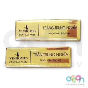Alternative view of Thẻ tên nhân viên Vinhomes- In theo yêu cầu, phủ keo Epoxy -Quý khách vui lòng gửi nội dung in cho shop