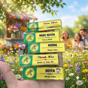 Bảng tên nhân viên Bách Hóa Xanh